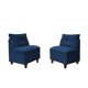thumbnail image 1 of Par Butaca Mateo Pata Madera 1 Cuerpo Chenille Tipo Lino Azul, 1 of 5