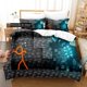 thumbnail image 1 of x1155 Bed Sheets Alan Becker Bedding Set Quilt Cover Bed Cover with Pillowcase Twin Size Boys Adult Home Textile 3-Piece Bedding Set (1 Duvet Cover + 2 Pillow Shams) nj1155, 1 of 5