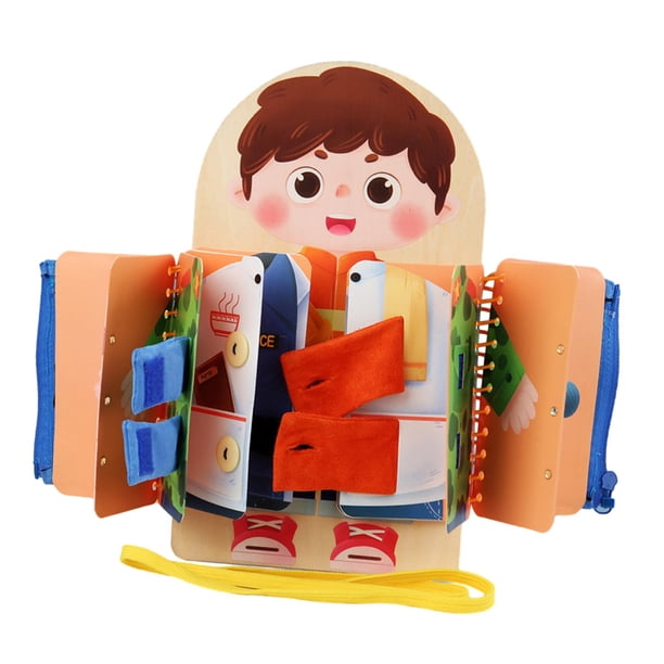 El Aprendizaje Preescolar Del Tablero Ocupado De Madera Desarrolla La Motricidad Fina Para Los Niños De Vacaciones