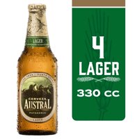 Cerveza Lager Botellas Pack 4 Un X 330 Ml C/U Austral