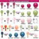 thumbnail image 4 of Kit De Arco De Globos Doble Relleno Rosa Verde Y Azul, 4 of 8