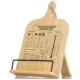thumbnail image 1 of Soporte para libros de cocina IKEDAS Bamboo con tabla de conversión de medidas, 1 of 9