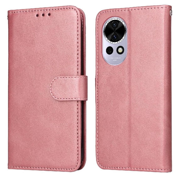 Funda Billetera para Huawei Nova 13 con Porta Tarjetas y Soporte Ajustable Rosa
