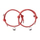 thumbnail image 5 of Pulsera A Juego De Amantes Pulsera Trenzada De Distancia Magnética Rojo A, 5 of 5