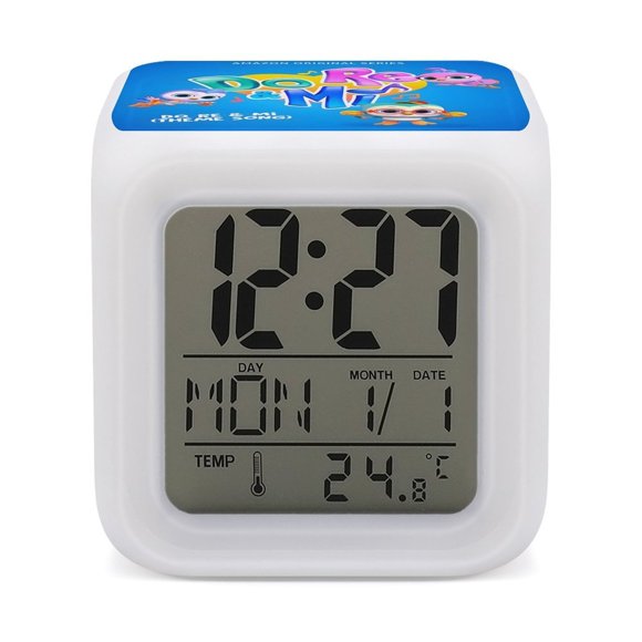 Reloj Despertador Digital Desmarcar Do Re Mi 7 Colores