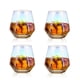 thumbnail image 2 of Juego de 6 vasos de whisky inclinados de 300 ml, aspecto moderno, ideal para hombres, mujeres, papás, esposos y amigos. Ideal para bourbon, ron y bar., 2 of 5