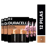 Duracell - Pack 12 Pilas Alcalina Tamaño D
