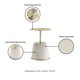 thumbnail image 4 of Mesa lateral redonda moderna Anderson de Manhattan Comfort, color crema, 4 of 7