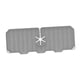 thumbnail image 3 of Grifo De Fregadero De Silicona Mat Splash Catcher Para Fregadero De Cocina Bandeja De Hotel Gris, 3 of 5