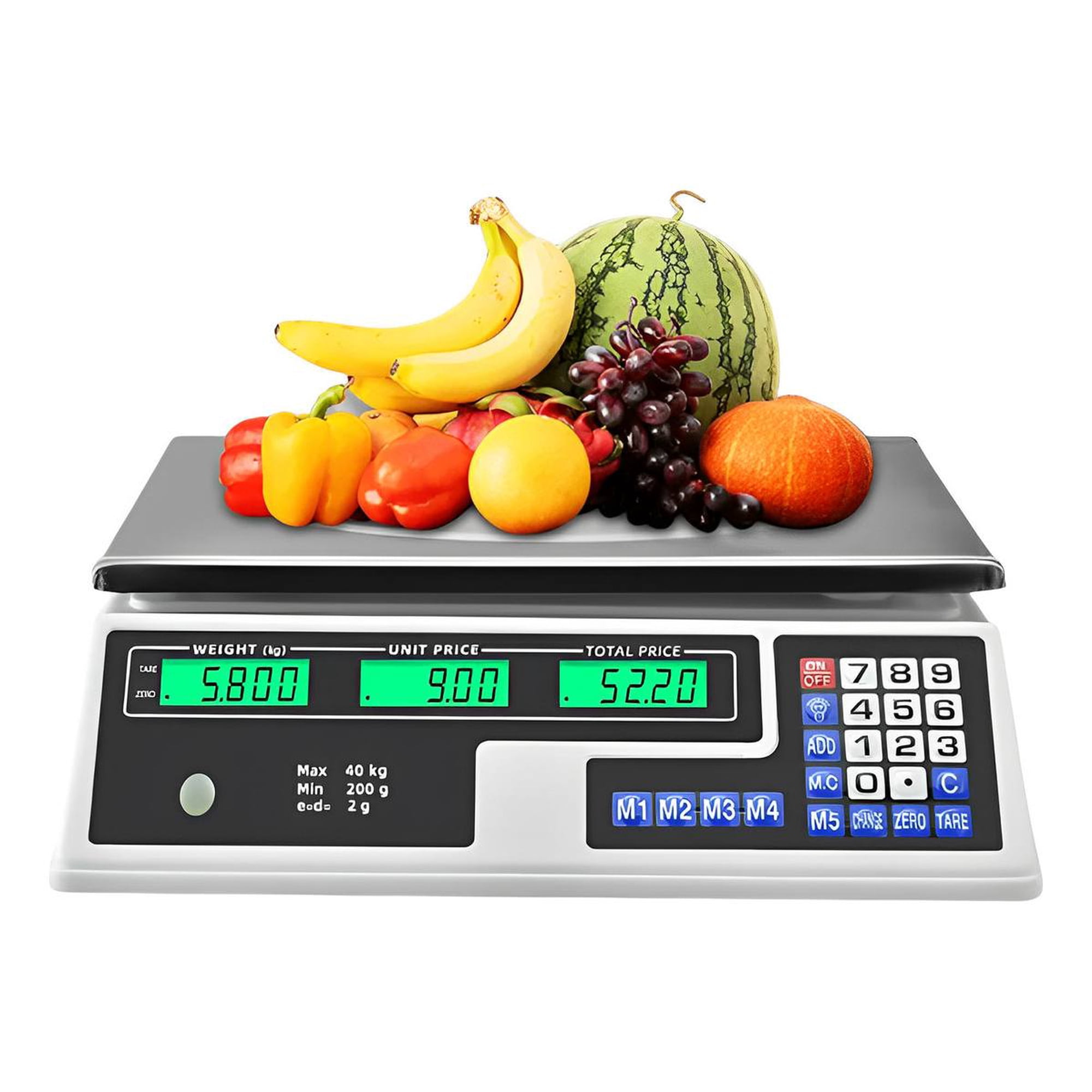 Tecnofonia - Balanza Pesa Digital 40k Sobremesa Azul Acero