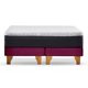 thumbnail image 2 of Cama Europea New Top Colchon Resortes 23 Cm 2 Plazas Base Dividida Tela Velvet Burdeo, 2 of 8