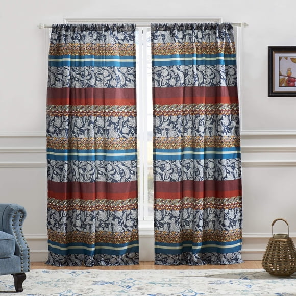 Juego de 4 cortinas Greenland Home Fashions Barefoot Bungalow Vista