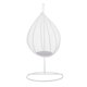 thumbnail image 2 of 1/12 Escala Casa De Muñecas Metal Muebles En Miniatura Silla Columpio Asiento Juguete Blanco, 2 of 5
