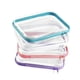 thumbnail image 5 of Bolsas de maquillaje transparentes (paquete de 4), bolsa pequeña con cremallera para cosméticos, organizador de maquillaje para mujer, neceser para el, 5 of 5