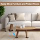 thumbnail image 5 of Deslizadores para muebles EASTWONDER de fieltro de 5" con diseño de ranura, 4 piezas, 5 of 6