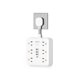 thumbnail image 1 of Regleta de pared MCSCN 6CA 4USB blanca con montaje en pared, 1 of 7