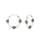 thumbnail image 1 of Aros Plata 925 Redondos Bali Plateado Oxidado, 1 of 2
