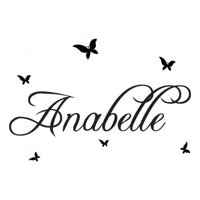 Rienda Libre Graphics - Decomural Personalised Name Butterfly Ws-44293