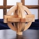 thumbnail image 1 of Wooden Kongming Lock,3D Brain Teaser Puzzle,Office Decompression Puzzle For Adult, Desktop Intelligence Gift For Kids (Globe), 1 of 4