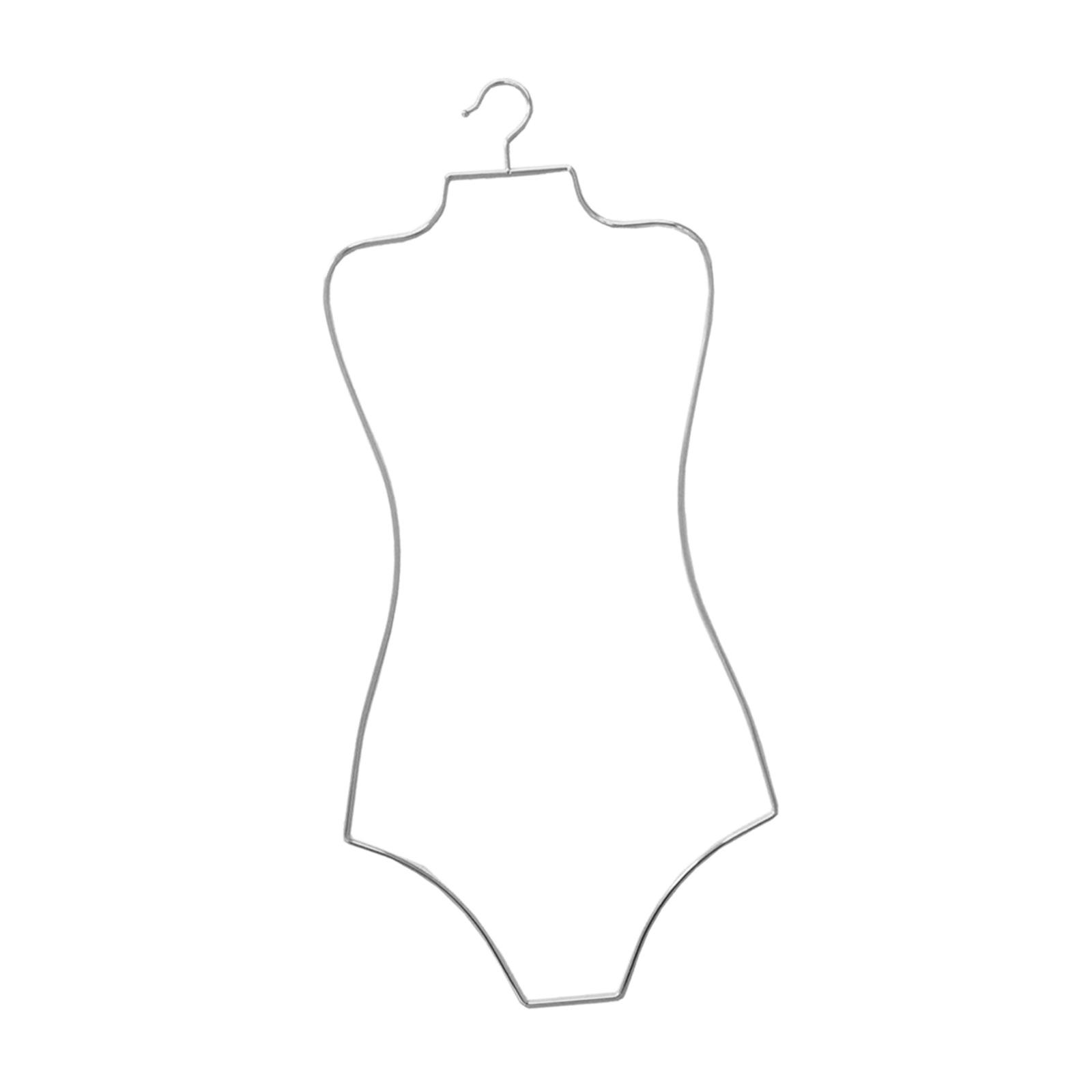 Magideal - Forma Del Cuerpo Traje De Baño Ropa De Playa Colgador Organizador De Guardarropa Colgador De Ropa Lencería Trajes Perchas Abrigos Para , Argén