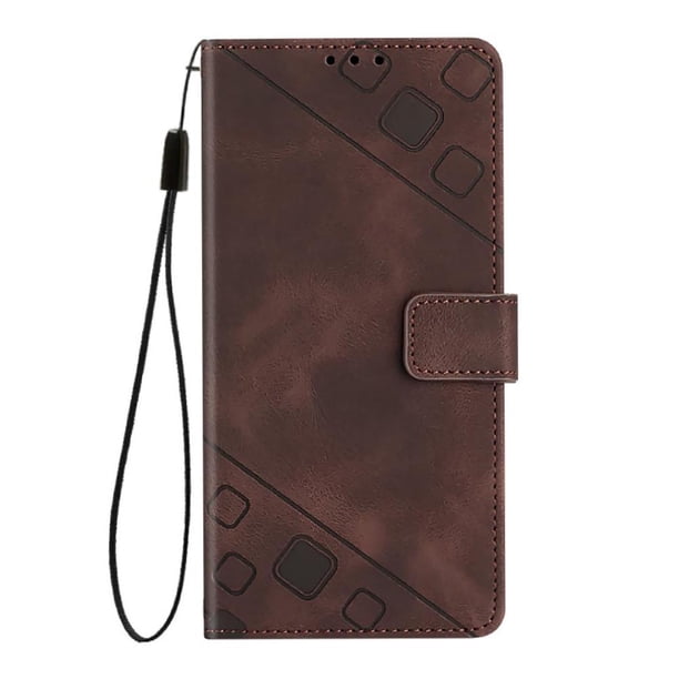 Funda Cartera para Samsung Galaxy A36 5G con Soporte y Ranuras, Resistente a Golpes y Rayones Marrón