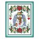 thumbnail image 4 of A?o nuevo modelo de mu?eco de nieve estampado punto de cruz kit costura 11ct 27x37cm, 4 of 5