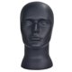 thumbnail image 2 of Modelo De Cabeza De Maniquí Masculino De PVC Sombrero De Peluca Soporte De Exhibición Soporte De Estante Negro Mate, 2 of 5