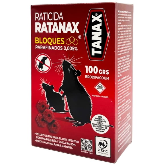 Raticida Bloques, 100 g