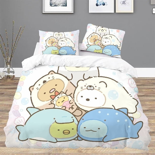 Sumikkos Gurashis Duvet Cover Set Twin Size Bedding Comforter Bedding Sets Bed Linen Sets Double Bed Sheets Queen Home TextileBed Sheets