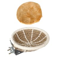 Ioensy - Cama Nido Para Cría De Pájaros Con Almohadillas De Felpa, Cómoda Jaula Para Pájaros, Nido Para Pinzones, Diámetro 11,5