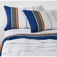 Genérico - Kit Sabana King Cannon 144 Hilos + 2 Almohadas Bluesmist