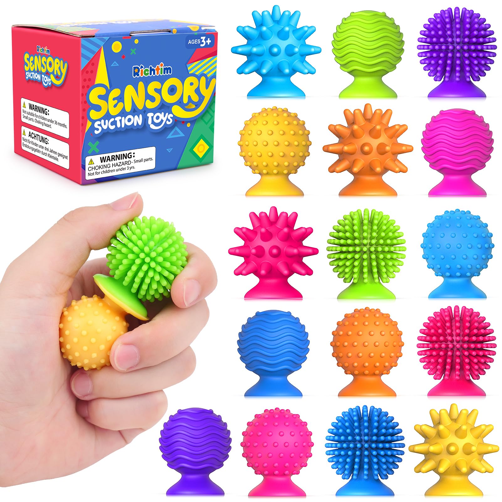 Sensory Fidget Toys Richtim, Paquete De 16 Unidades, Para Niños Y Adultos Con Autismo