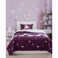 Imac Hogar - Cubrecama Infantil Quilt Sherpa Otoño Invierno Plaza Y Media