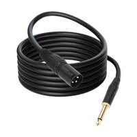 Magideal - Ts 1 4 6 35 Masculino A Xlr Cable De Audio Coión De Señal De Cable De Micrófono Mono De Doble Blindaje Para El Sonido De De Cine En 1M