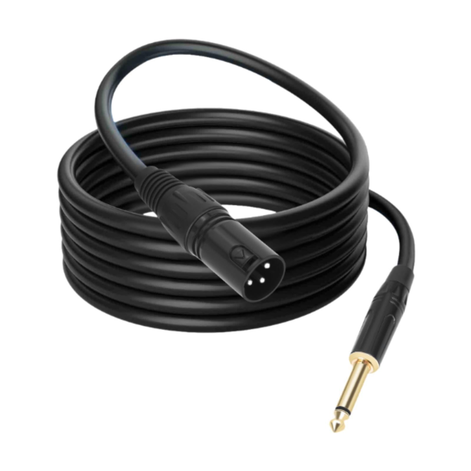 Magideal - Ts 1 4 6 35 Masculino A Xlr Cable De Audio Coión De Señal De Cable De Micrófono Mono De Doble Blindaje Para El Sonido De De Cine En 1m