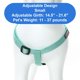 thumbnail image 3 of Arnés para perro Pawtitas S reflectante ajustable color teal, 3 of 8