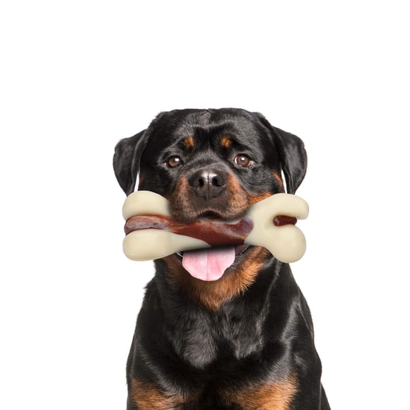 Juguete masticable para perros Tikaton, hueso de dentición duradero para masticadores agresivos