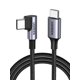 thumbnail image 1 of Cable USB‑C UGREEN 60W de 3 m con ángulo recto y carga rápida, 1 of 9
