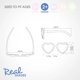 thumbnail image 3 of Lentes De Sol Para Niñas Corazon 2+ Rojo, 3 of 4