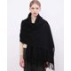 thumbnail image 4 of Bufanda RIIQIICHY 203 cm Negra Pashmina Chal Envolvente, 4 of 8