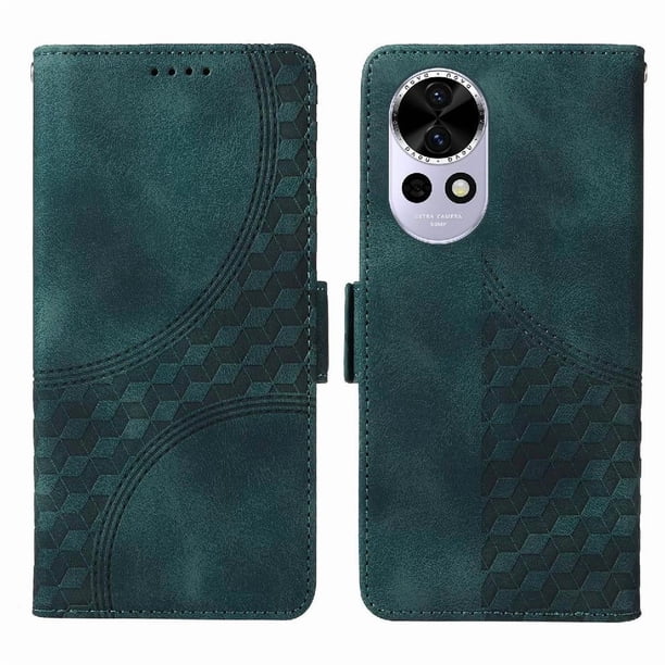 Carcasa FOXDOCK Huawei Nova 12 de cuero PU, diseño acolchado clásico, protección contra caídas y rayones