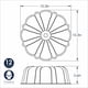 thumbnail image 5 of Molde Bundt Nordic Ware de aluminio formado 26 cm Golden Hour, 5 of 7