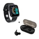thumbnail image 2 of Kit de auriculares y relojes inteligentes A-one Y30 negro, 2 of 5