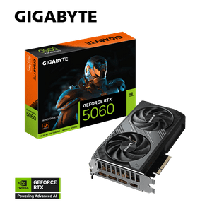 Tarjeta De Video Gigabyte Nvidia Geforce Rtx 5060 Windforce, 8Gb Gddr7, 128-Bit, Pci-E 5.0