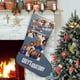 thumbnail image 1 of Anatomía según Grey Tema: Calcetines de Navidad, fino lino blanco para colgar en escaleras y chimenea, decoración navideña para el hogar, regalo de Navidad.54cm×38cm, 1 of 5