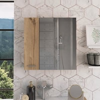 Tuhome - Botiquin 2 Puertas Sines 60X60X14,9 Cm Duna Con Espejo