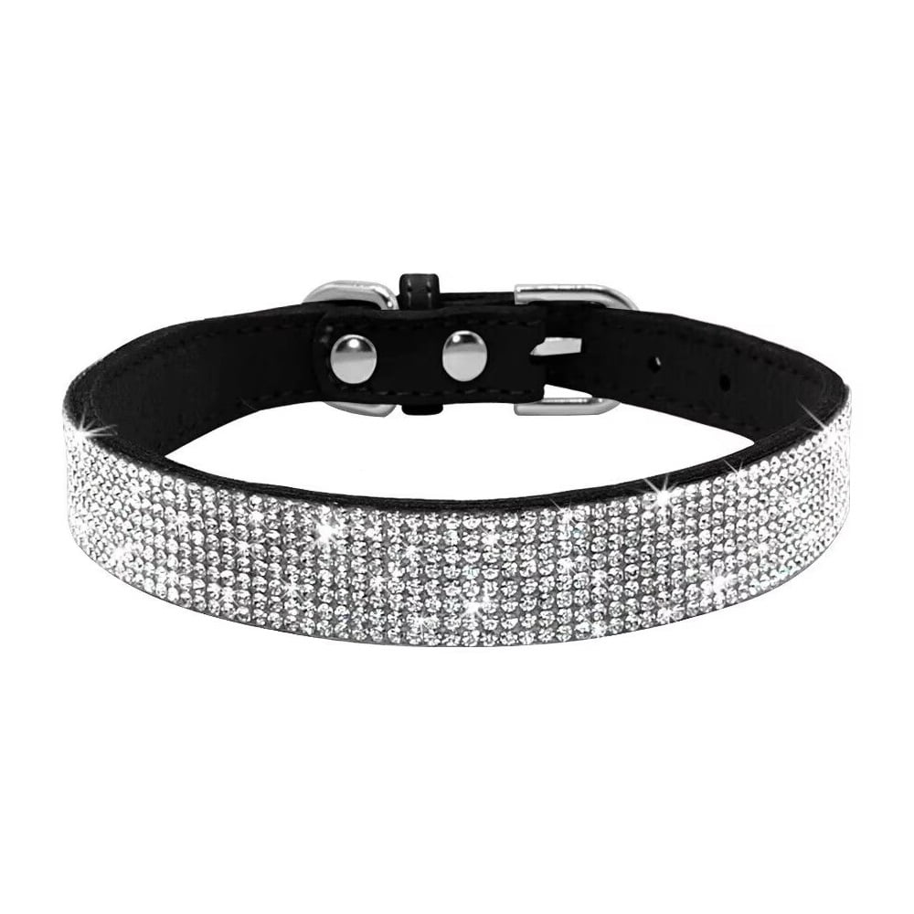 Winpet - Collar Con Brillantes Glam Para Perros - Negro 2xl