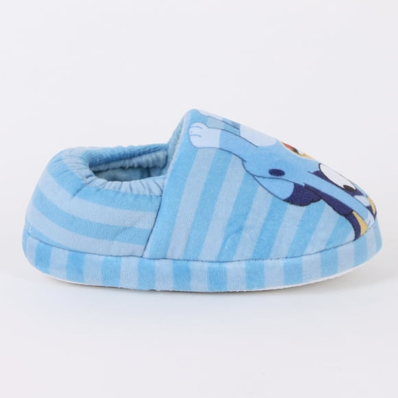 Pantufla Niño Rayas Saltando Celeste Bingo & Bluey