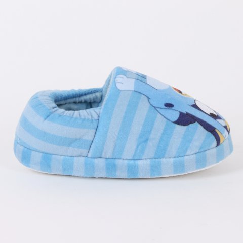 Pantufla Niño Rayas Saltando Celeste Bingo & Bluey