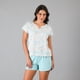 thumbnail image 2 of Set Top + Short Flores Mujer 33847-247, 2 of 4